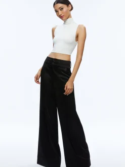 Alice and Olivia ESSENTIALS|VALENTINE'S DAY EDIT*MAME HIGH RISE WIDE LEG PANT