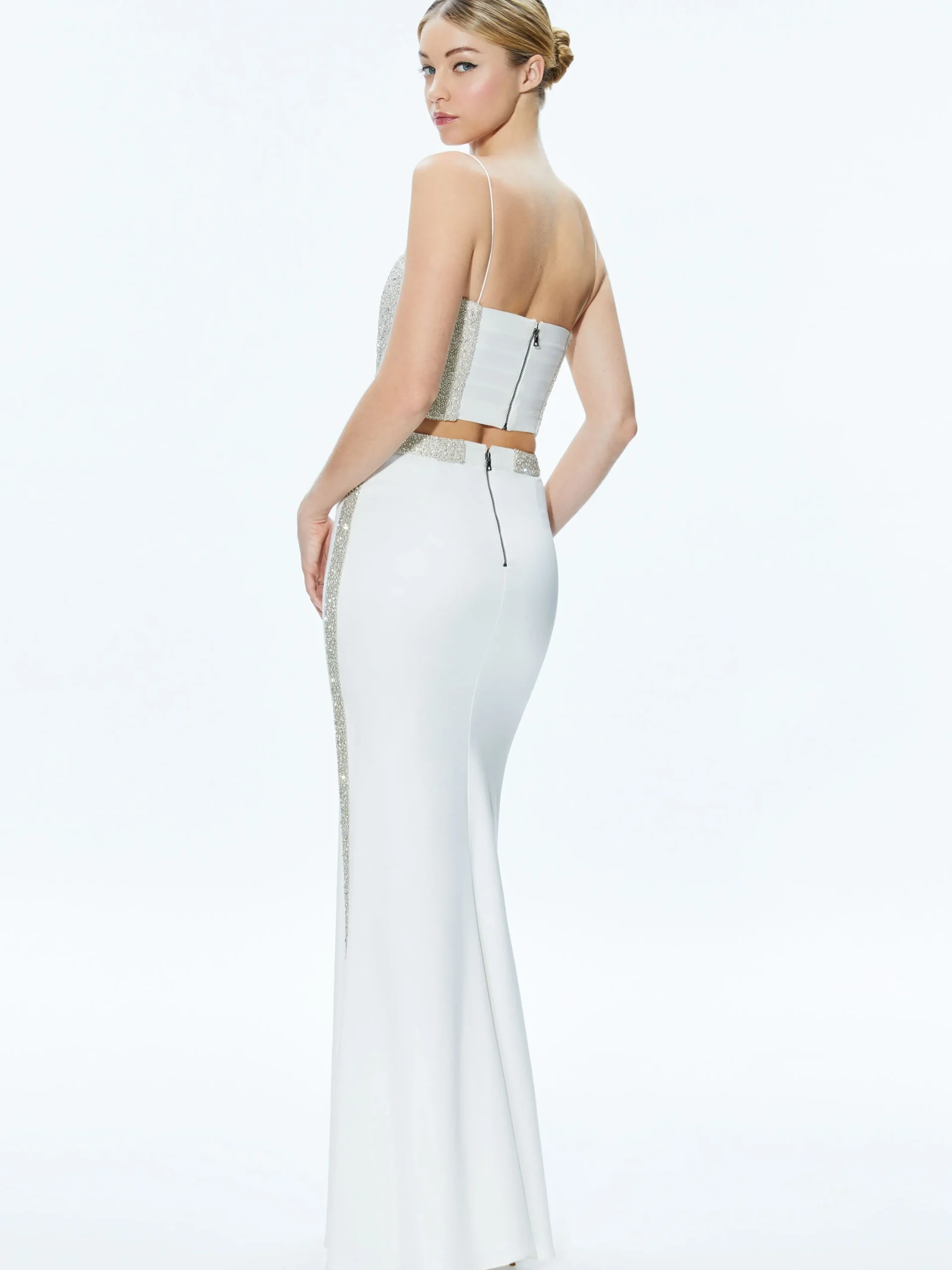 Alice and Olivia SKIRTS*MARILYNN EMBELLISHED MAXI SKIRT