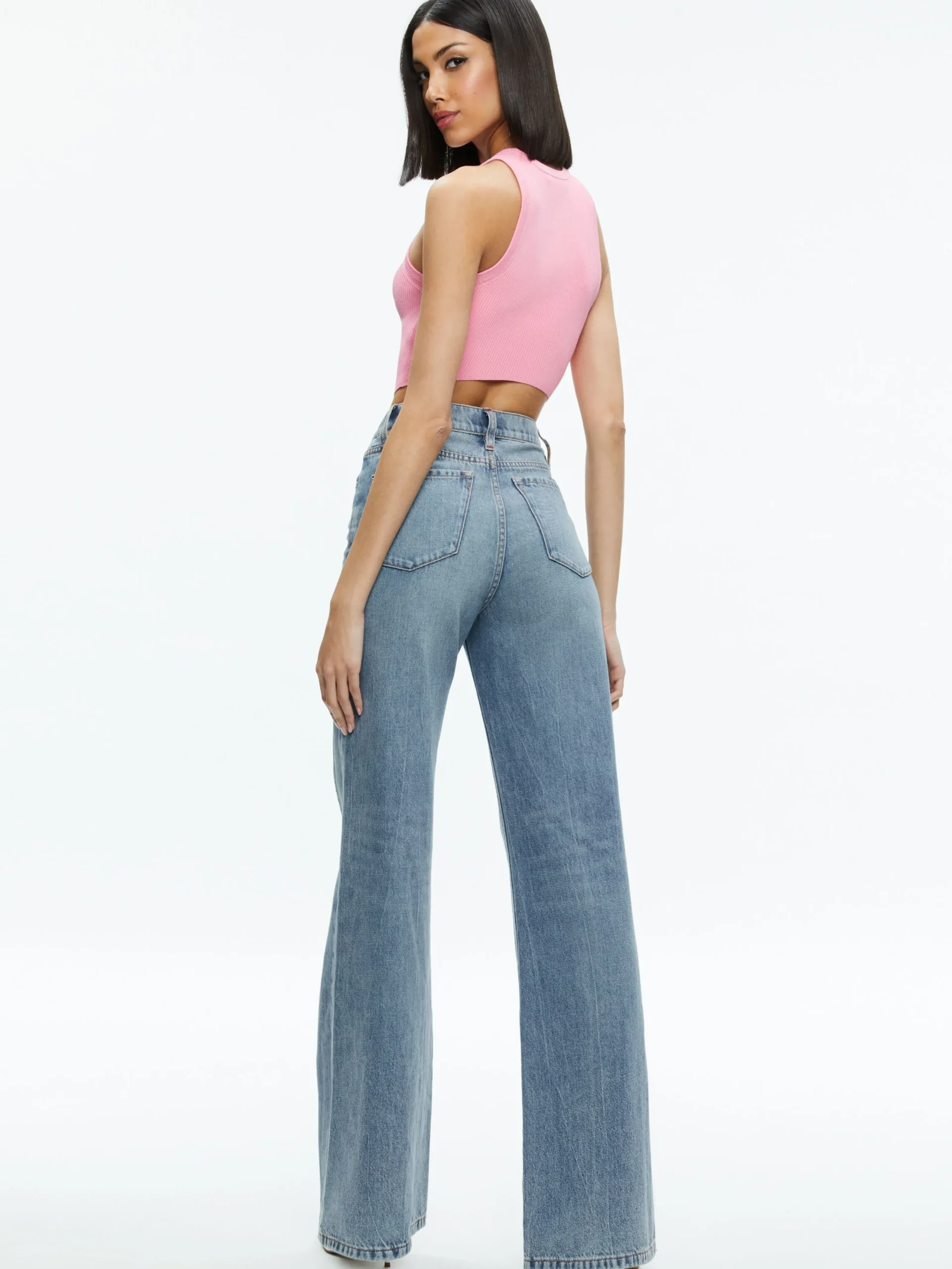 Alice and Olivia VALENTINE'S DAY EDIT|TOPS*MARIN CURVED HEM TANK