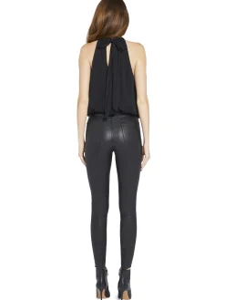 Alice and Olivia TOPS*MARIS HALTER NECK GATHERED TOP