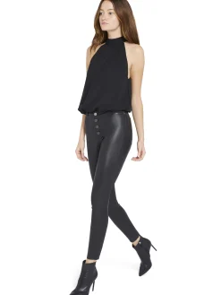 Alice and Olivia TOPS*MARIS HALTER NECK GATHERED TOP