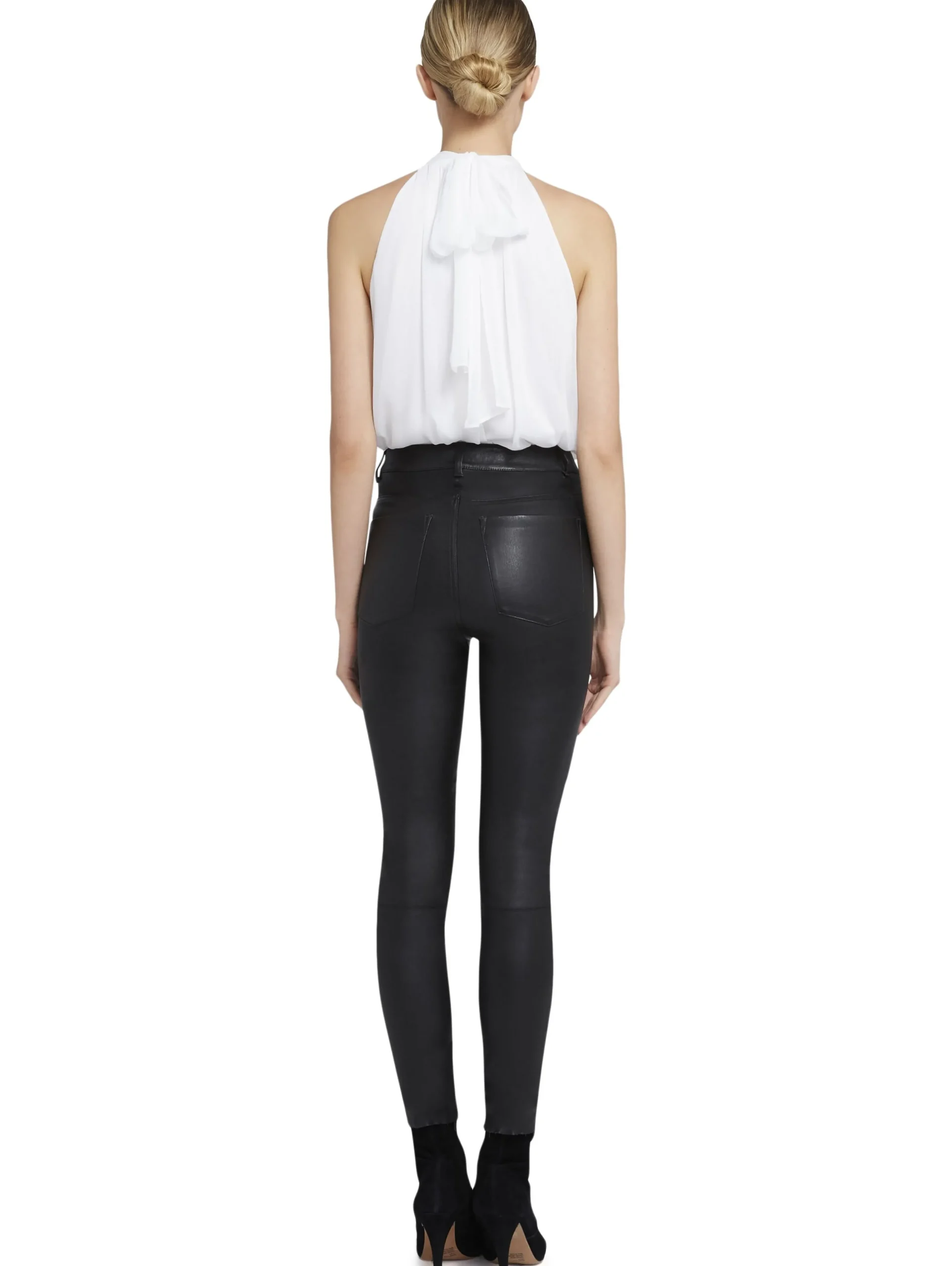 Alice and Olivia TOPS*MARIS HALTER NECK GATHERED TOP