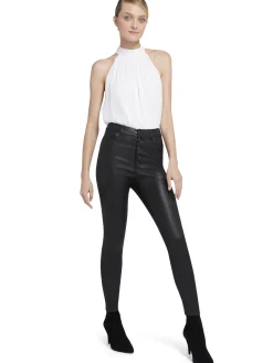 Alice and Olivia TOPS*MARIS HALTER NECK GATHERED TOP