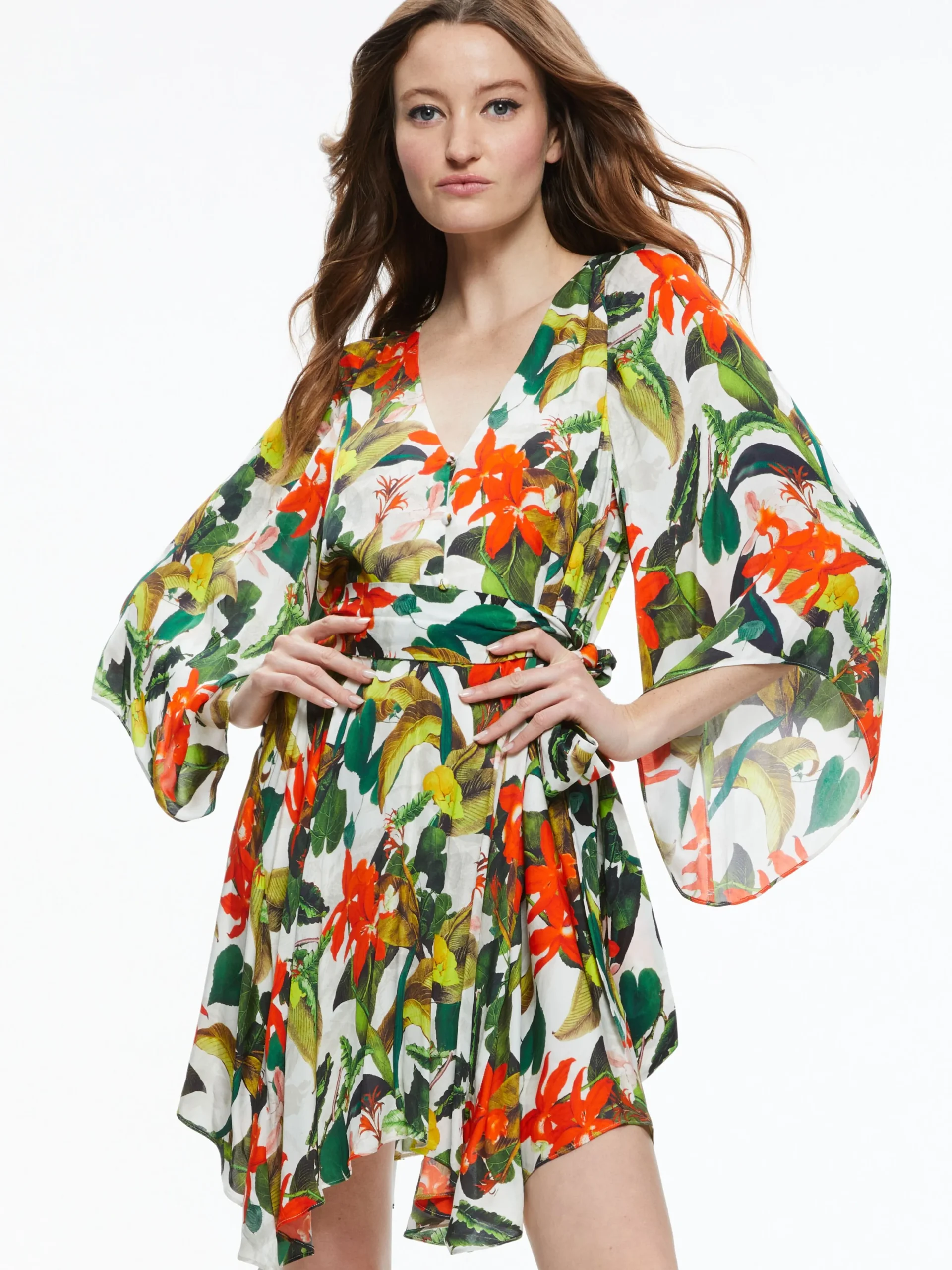 Alice and Olivia MINI|DRESSES*MARVA BELTED MINI DRESS
