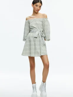 Alice and Olivia MINI|DRESSES*MARY OFF SHOULDER MINI DRESS