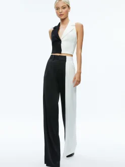 Alice and Olivia ESSENTIALS|THE WORKWEAR EDIT*MERI COLOR BLOCK BLAZER TOP