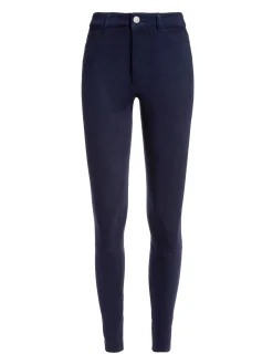 Alice and Olivia PANTS*MIKAH SINGLE BUTTON SUEDE PANT