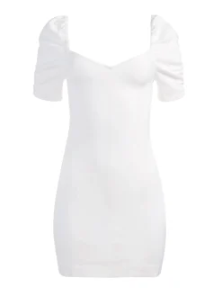 Alice and Olivia JEAN SHOP|MINI*MIMI PUFF SLEEVE DENIM MINI DRESS
