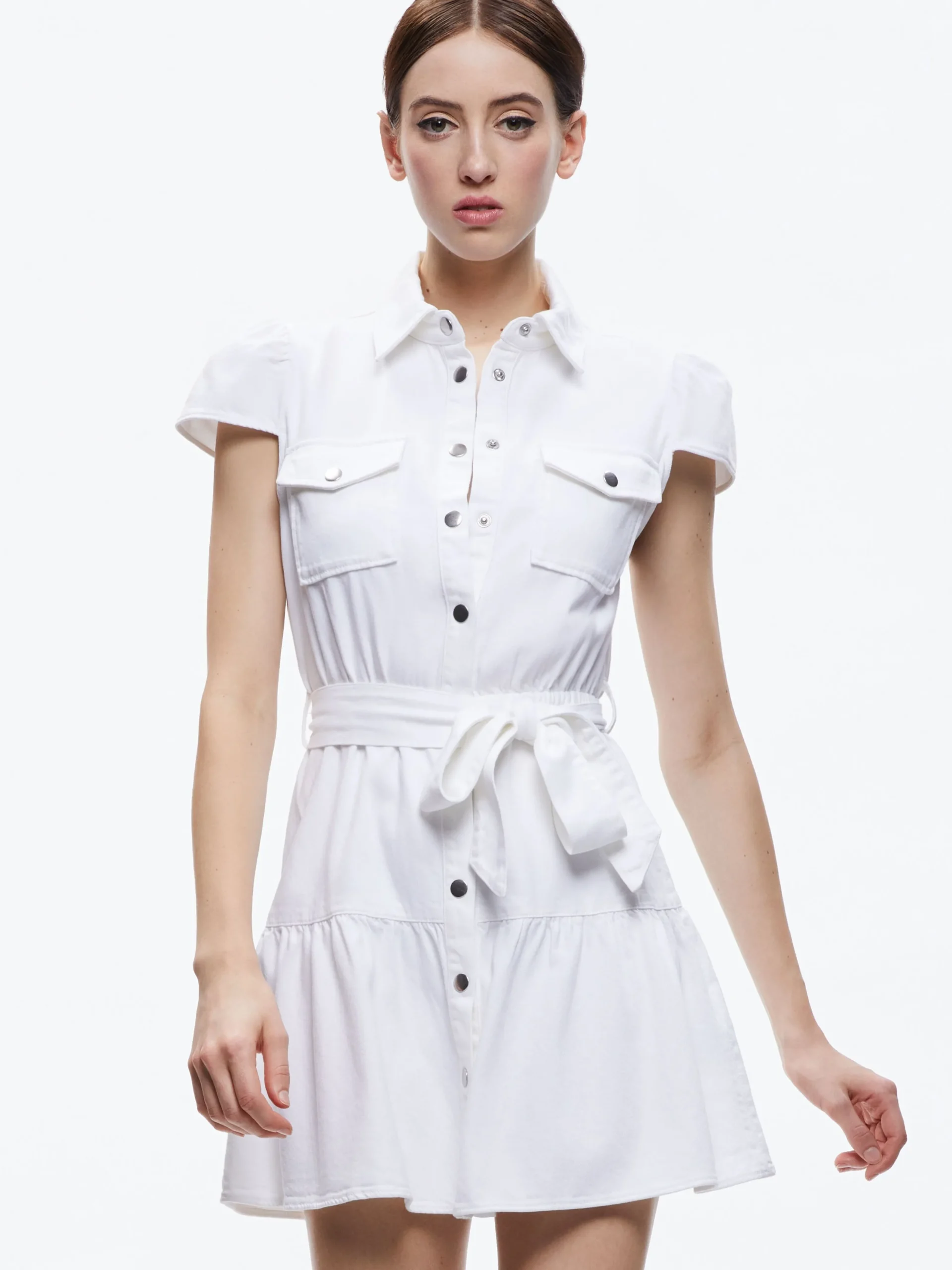 Alice and Olivia JEAN SHOP|MINI*MIRANDA MINI DENIM DRESS