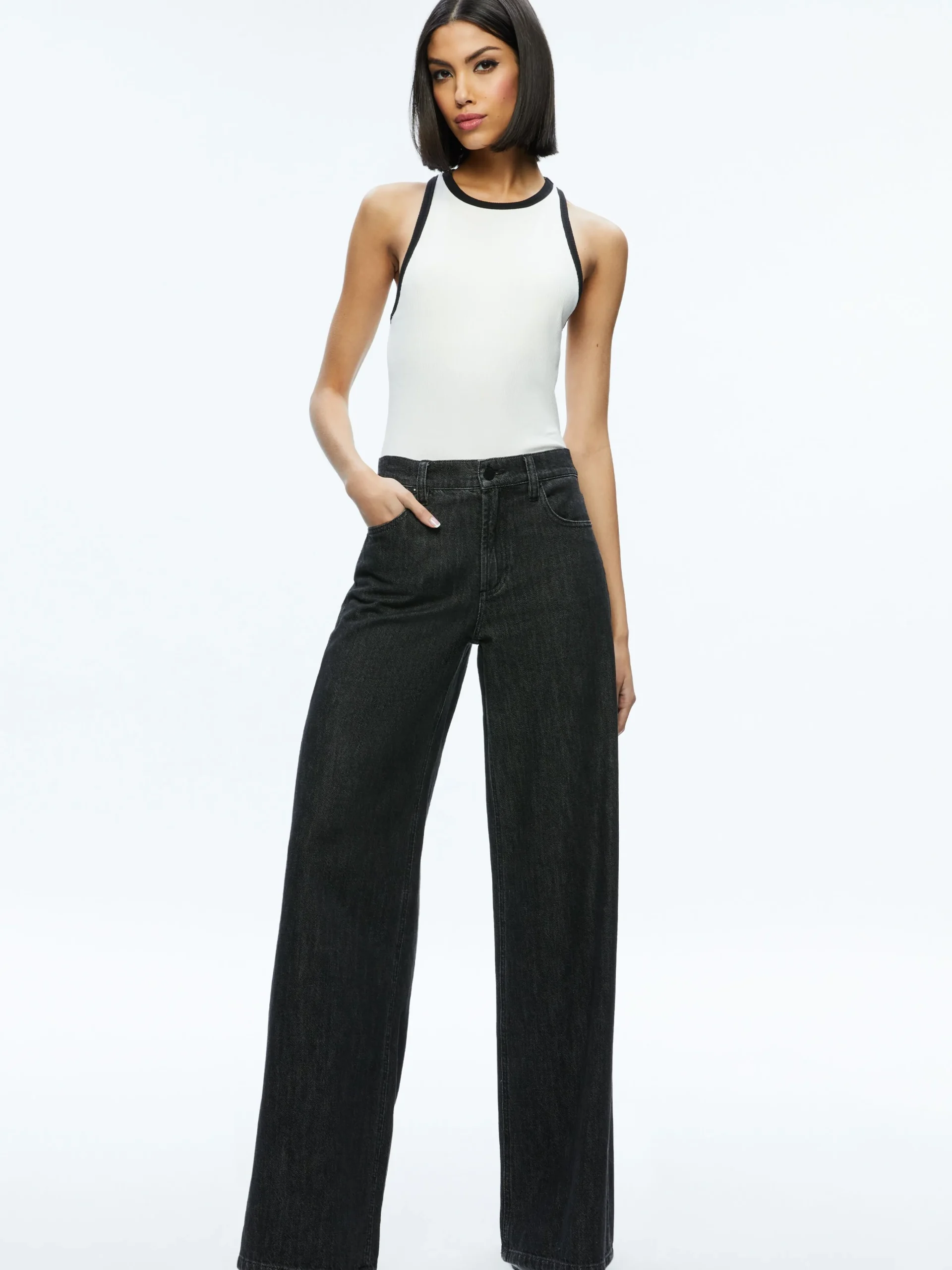 Alice and Olivia ESSENTIALS|TOPS*MIRTHA RACERBACK TANK
