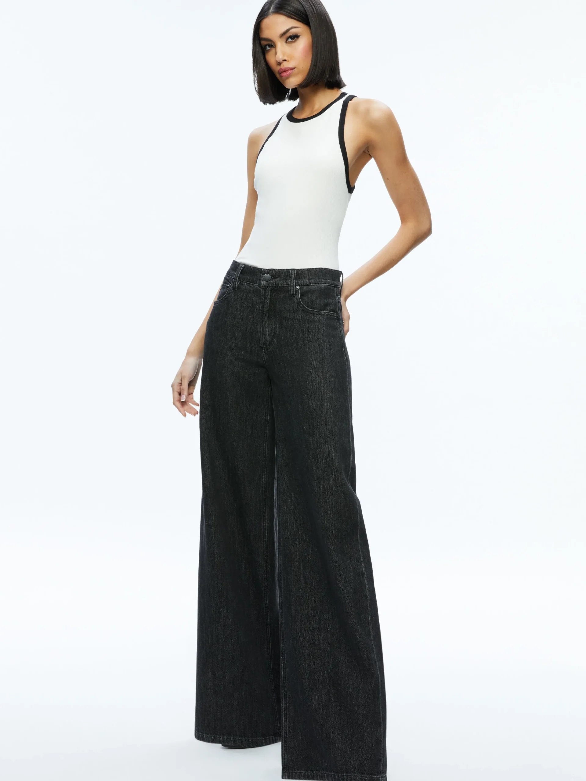 Alice and Olivia ESSENTIALS|TOPS*MIRTHA RACERBACK TANK