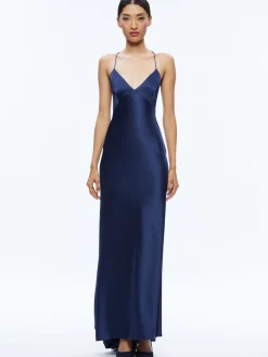 Alice and Olivia GUEST OF|MAXI*MONTANA LACE UP BACK MAXI GOWN