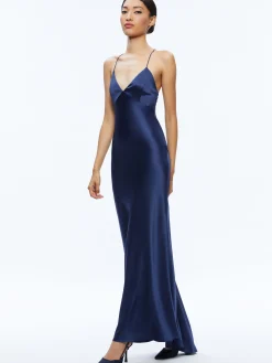 Alice and Olivia GUEST OF|MAXI*MONTANA LACE UP BACK MAXI GOWN