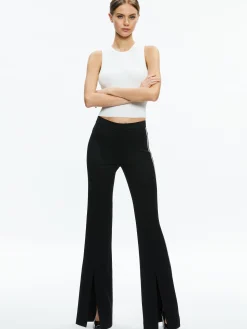 Alice and Olivia MATCHING SETS*MYA CONTRAST PIPING FITTED BLAZER + PRINCESS CONTRAST PIPING PANT