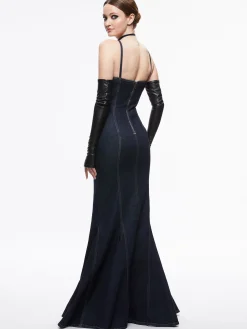 Alice and Olivia JEAN SHOP|GUEST OF*NATACHA GODET MAXI DENIM DRESS