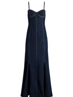 Alice and Olivia JEAN SHOP|GUEST OF*NATACHA GODET MAXI DENIM DRESS
