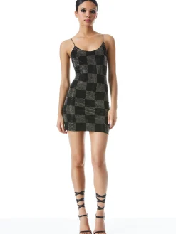 Alice and Olivia DRESSES*NELLE EMBELLISHED MINI DRESS
