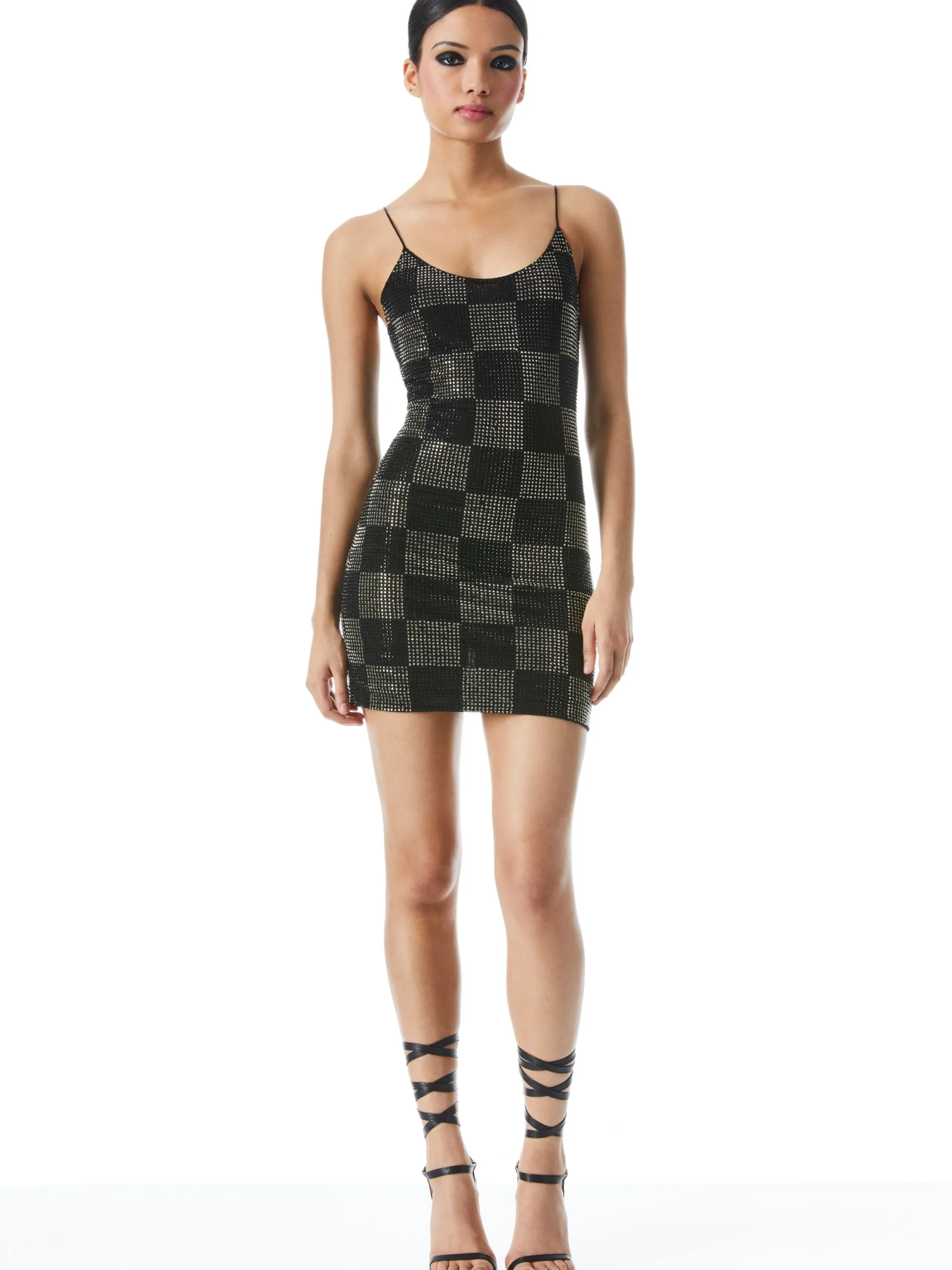 Alice and Olivia DRESSES*NELLE EMBELLISHED MINI DRESS