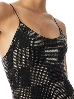 Alice and Olivia DRESSES*NELLE EMBELLISHED MINI DRESS