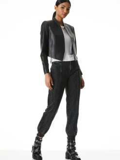 Alice and Olivia ESSENTIALS|SUITS*NEW HARVEY LEATHER JACKET