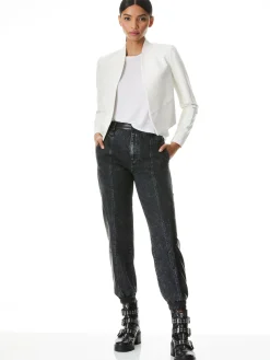 Alice and Olivia ESSENTIALS|SUITS*NEW HARVEY LEATHER JACKET
