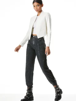 Alice and Olivia ESSENTIALS|SUITS*NEW HARVEY LEATHER JACKET