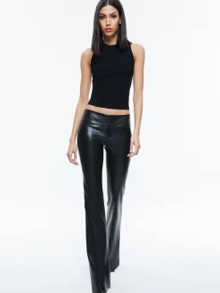 Alice and Olivia VEGAN LEATHER|ESSENTIALS*OLIVIA VEGAN LEATHER BOOTCUT PANT