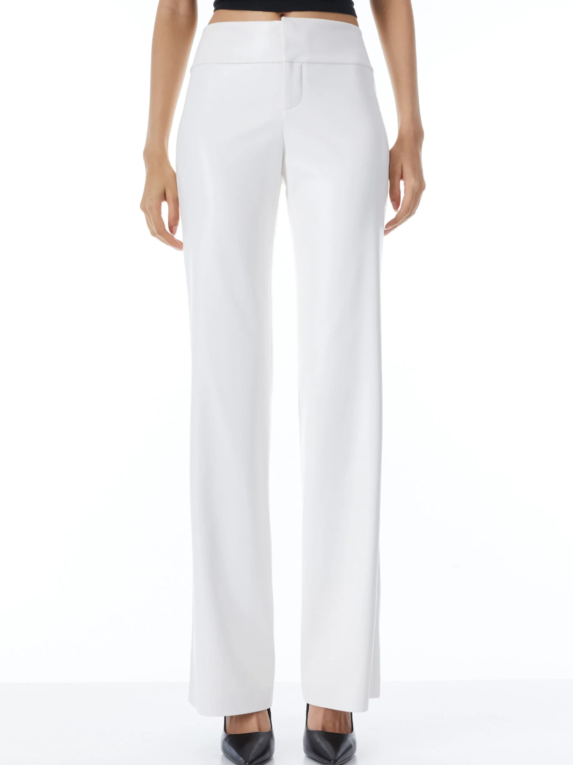 Alice and Olivia VEGAN LEATHER|ESSENTIALS*OLIVIA VEGAN LEATHER BOOTCUT PANT