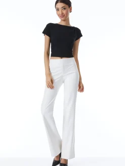 Alice and Olivia VEGAN LEATHER|ESSENTIALS*OLIVIA VEGAN LEATHER BOOTCUT PANT