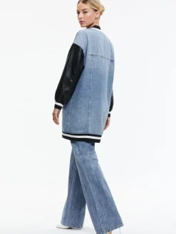 Alice and Olivia JEAN SHOP|JACKETS + COATS*ORTEN OVERSIZED VARSITY JACKET