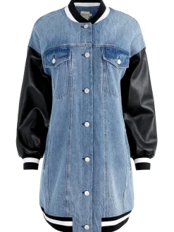 Alice and Olivia JEAN SHOP|JACKETS + COATS*ORTEN OVERSIZED VARSITY JACKET