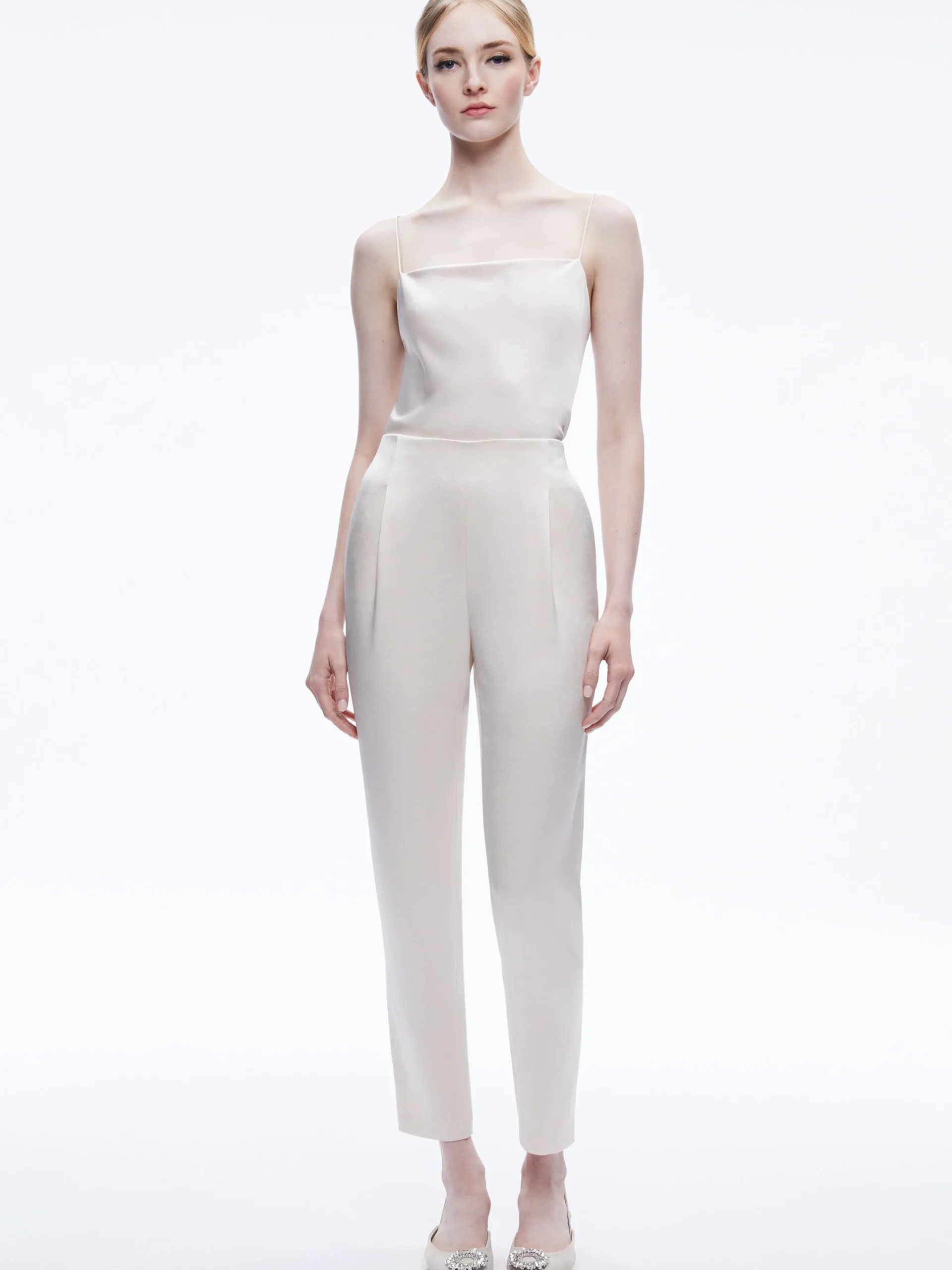 Alice and Olivia MATCHING SETS*PAILEY FTTED NOTCH COLLAR BLAZER + JESSIE SLIM PANT