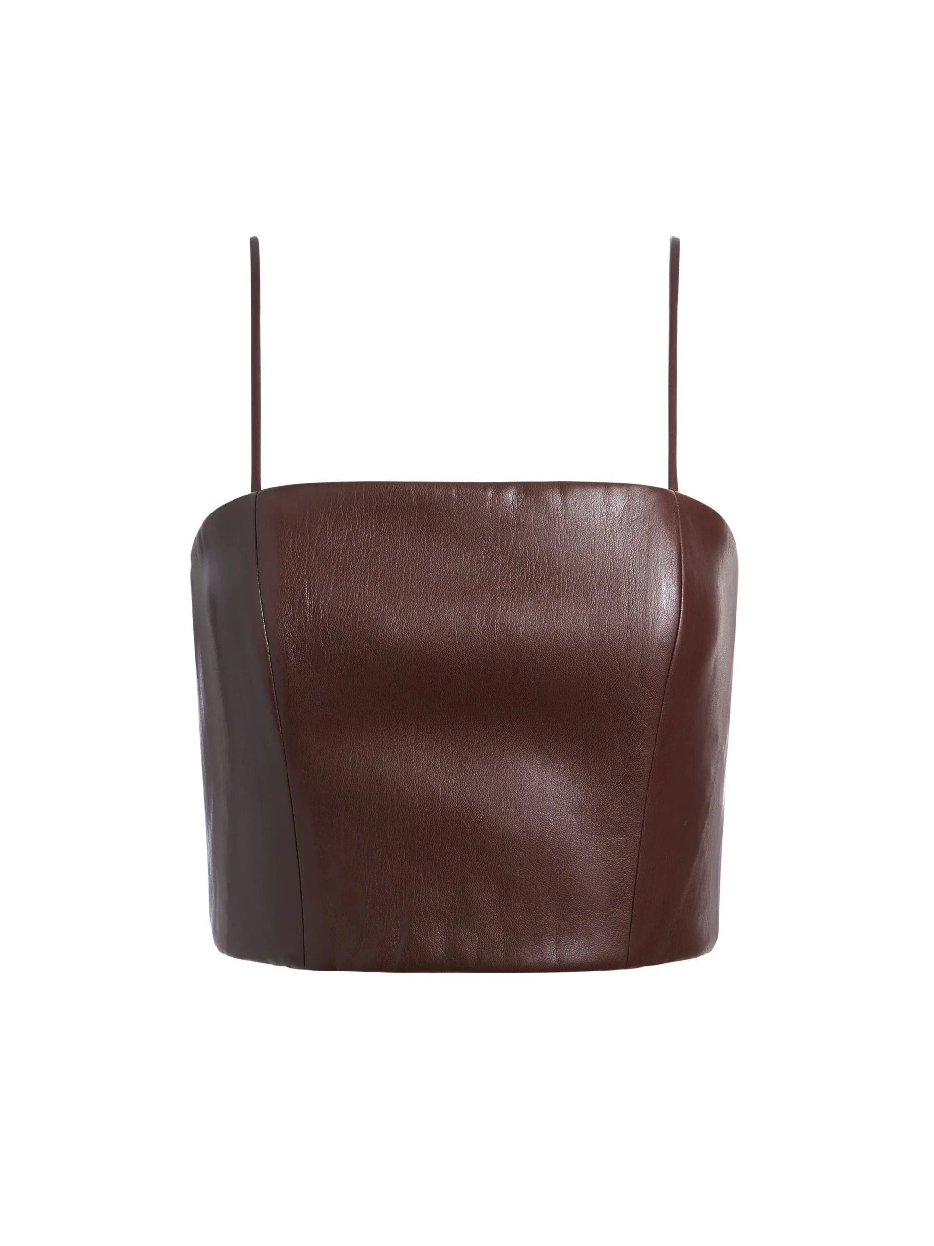 Alice and Olivia VEGAN LEATHER|ESSENTIALS*PEARLE VEGAN LEATHER BUSTIER TOP