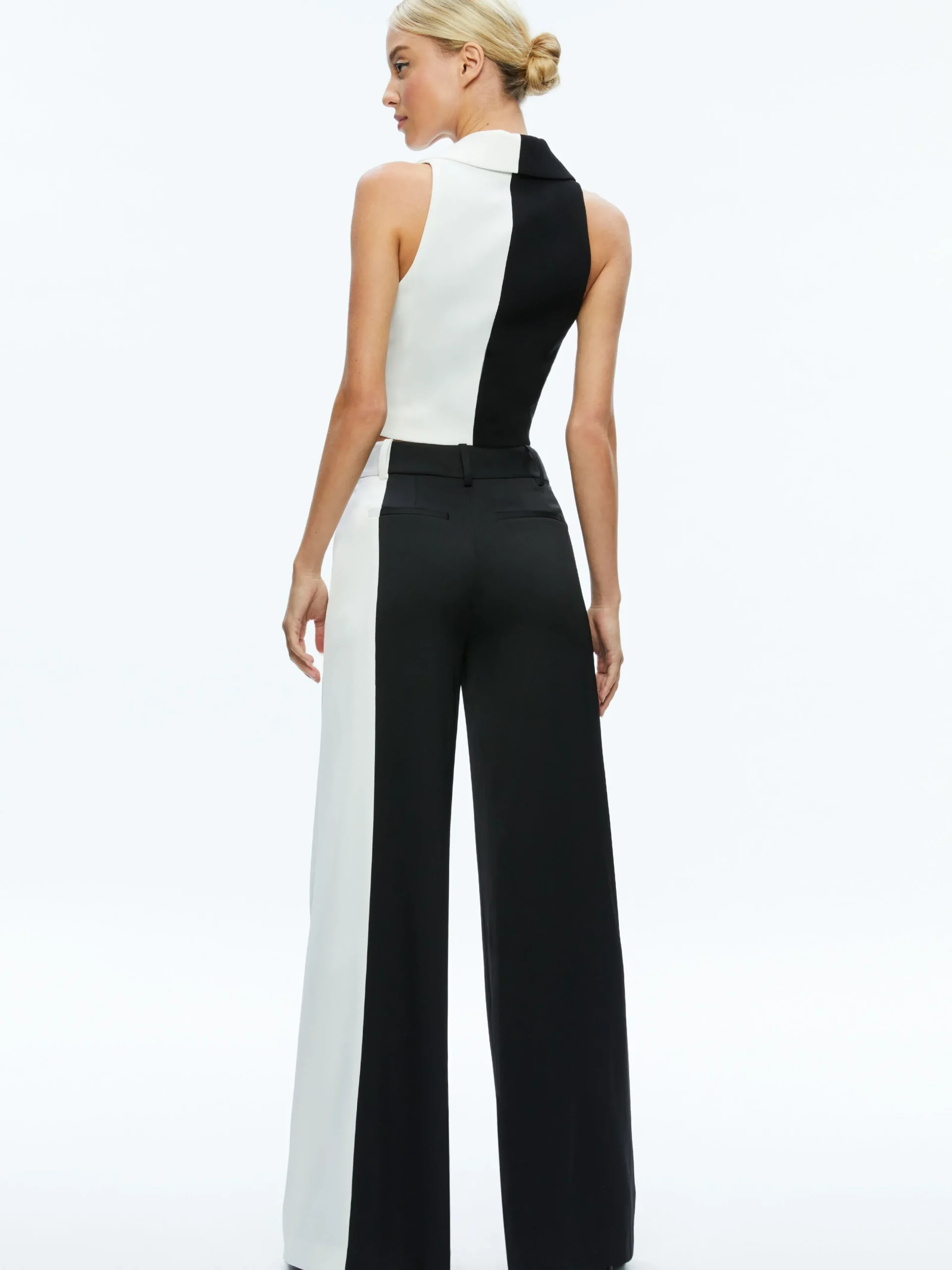 Alice and Olivia ESSENTIALS|THE WORKWEAR EDIT*POMPEY COLOR BLOCK PANT