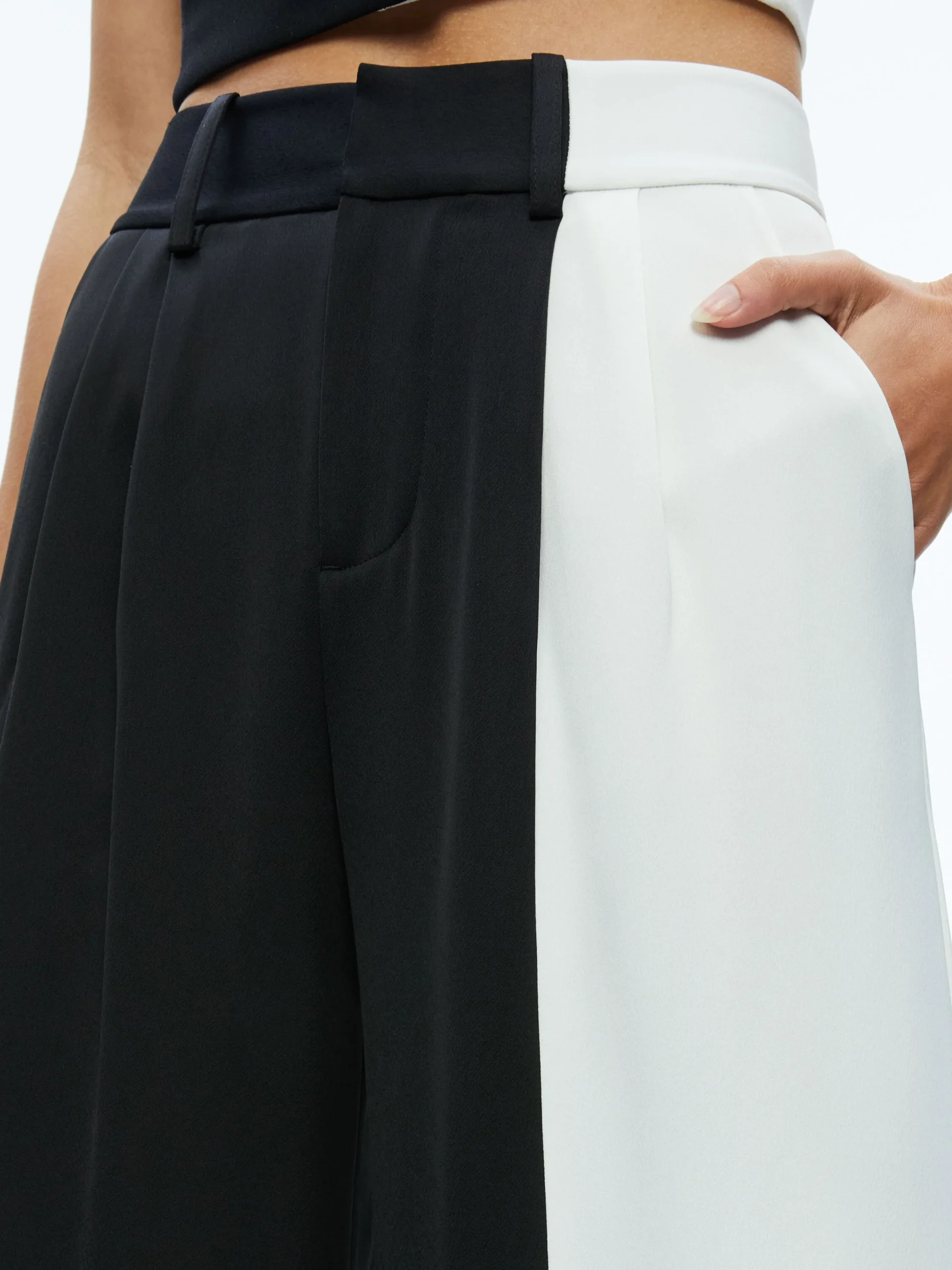 Alice and Olivia ESSENTIALS|THE WORKWEAR EDIT*POMPEY COLOR BLOCK PANT