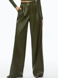 Alice and Olivia VEGAN LEATHER|PANTS*POMPEY VEGAN LEATHER PANT