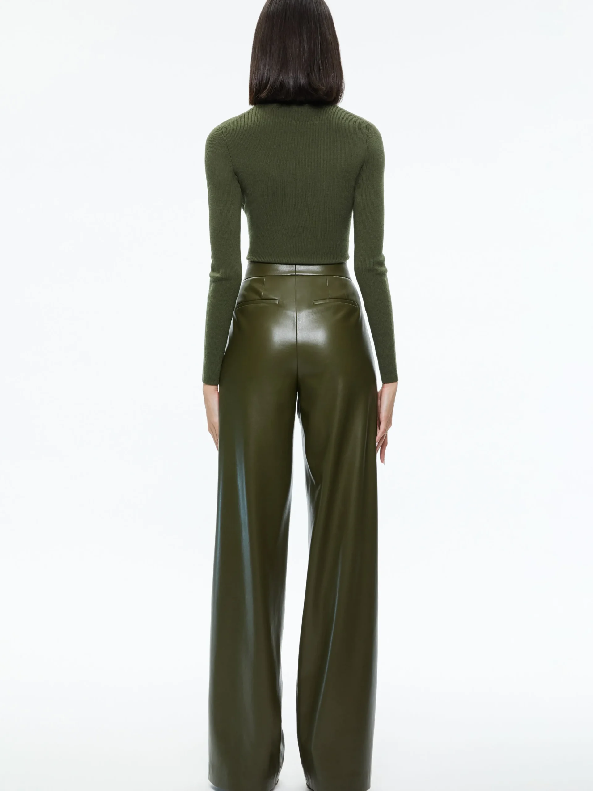 Alice and Olivia VEGAN LEATHER|PANTS*POMPEY VEGAN LEATHER PANT