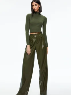 Alice and Olivia VEGAN LEATHER|PANTS*POMPEY VEGAN LEATHER PANT