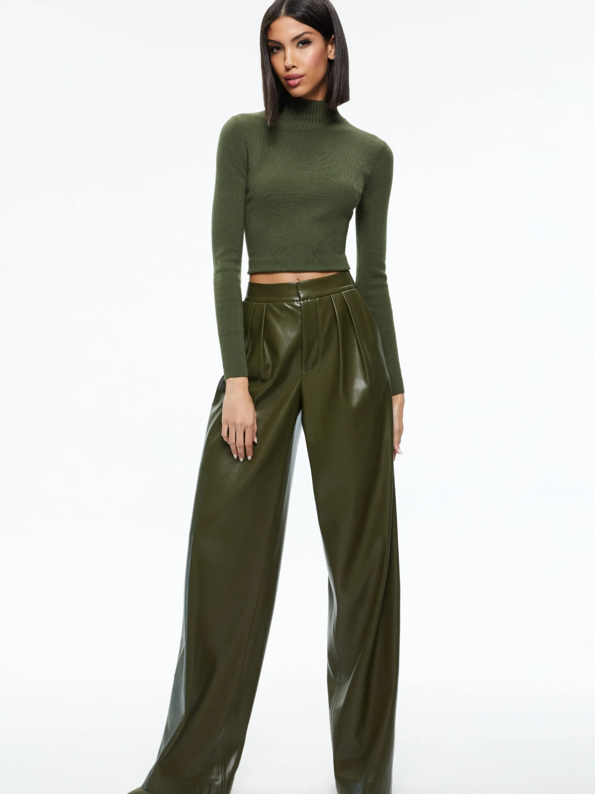 Alice and Olivia VEGAN LEATHER|PANTS*POMPEY VEGAN LEATHER PANT