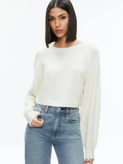 Alice and Olivia SWEATERS*POSEY CREWNECK SWEATER