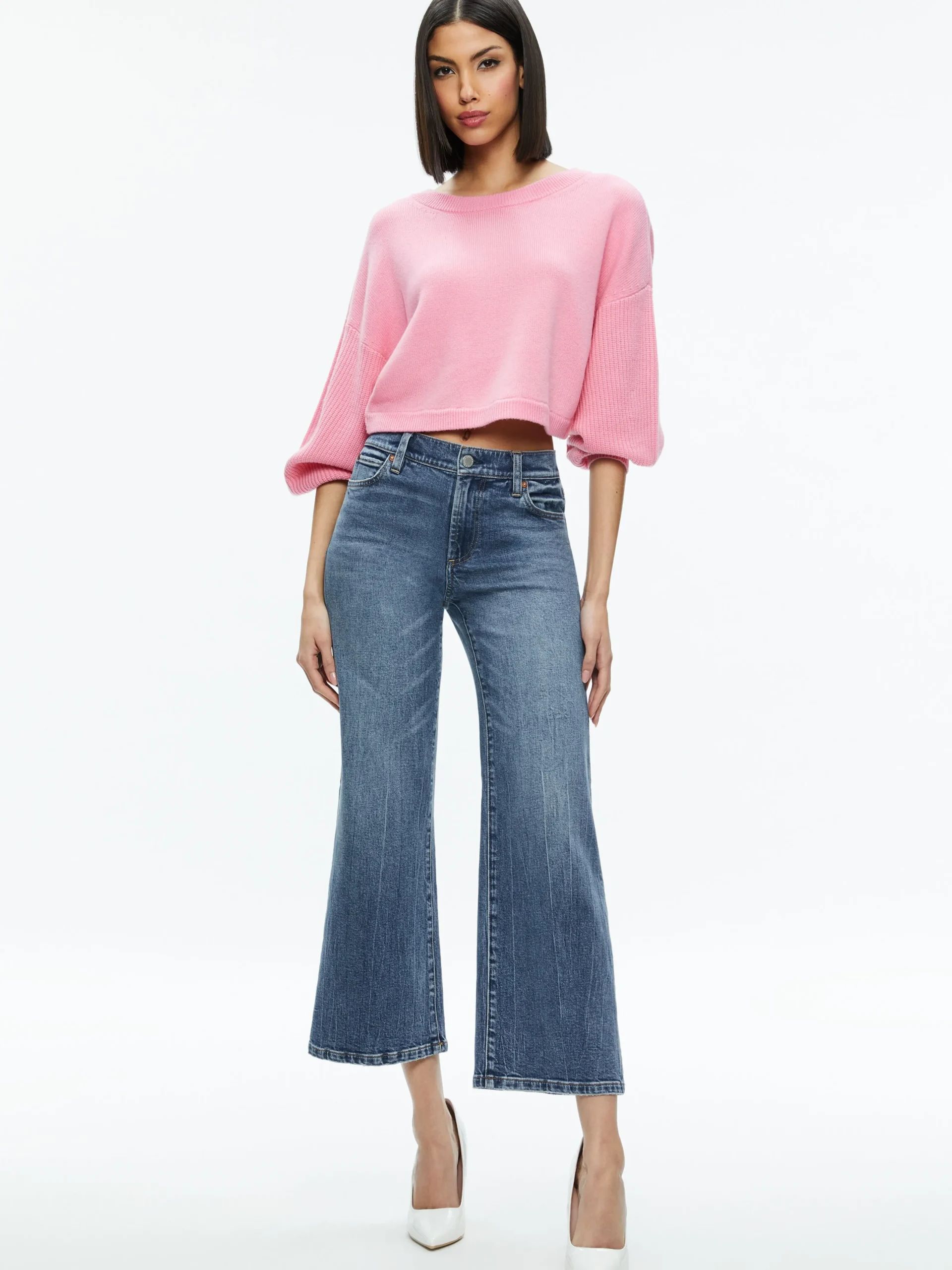 Alice and Olivia VALENTINE'S DAY EDIT|SWEATERS*POSEY CREWNECK SWEATER