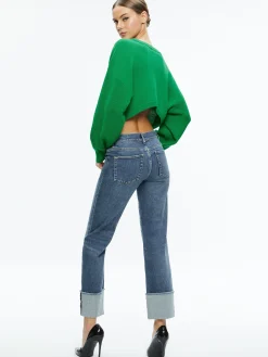 Alice and Olivia SWEATERS*POSEY CREWNECK SWEATER