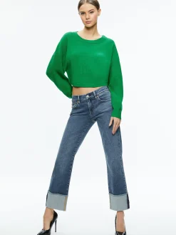 Alice and Olivia SWEATERS*POSEY CREWNECK SWEATER