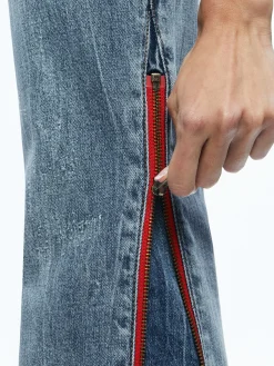 Alice and Olivia JEAN SHOP|JEANS*REY SIDE ZIPPER WIDE LEG JEAN