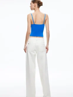 Alice and Olivia TOPS*RHONA TWIST FRONT TANK