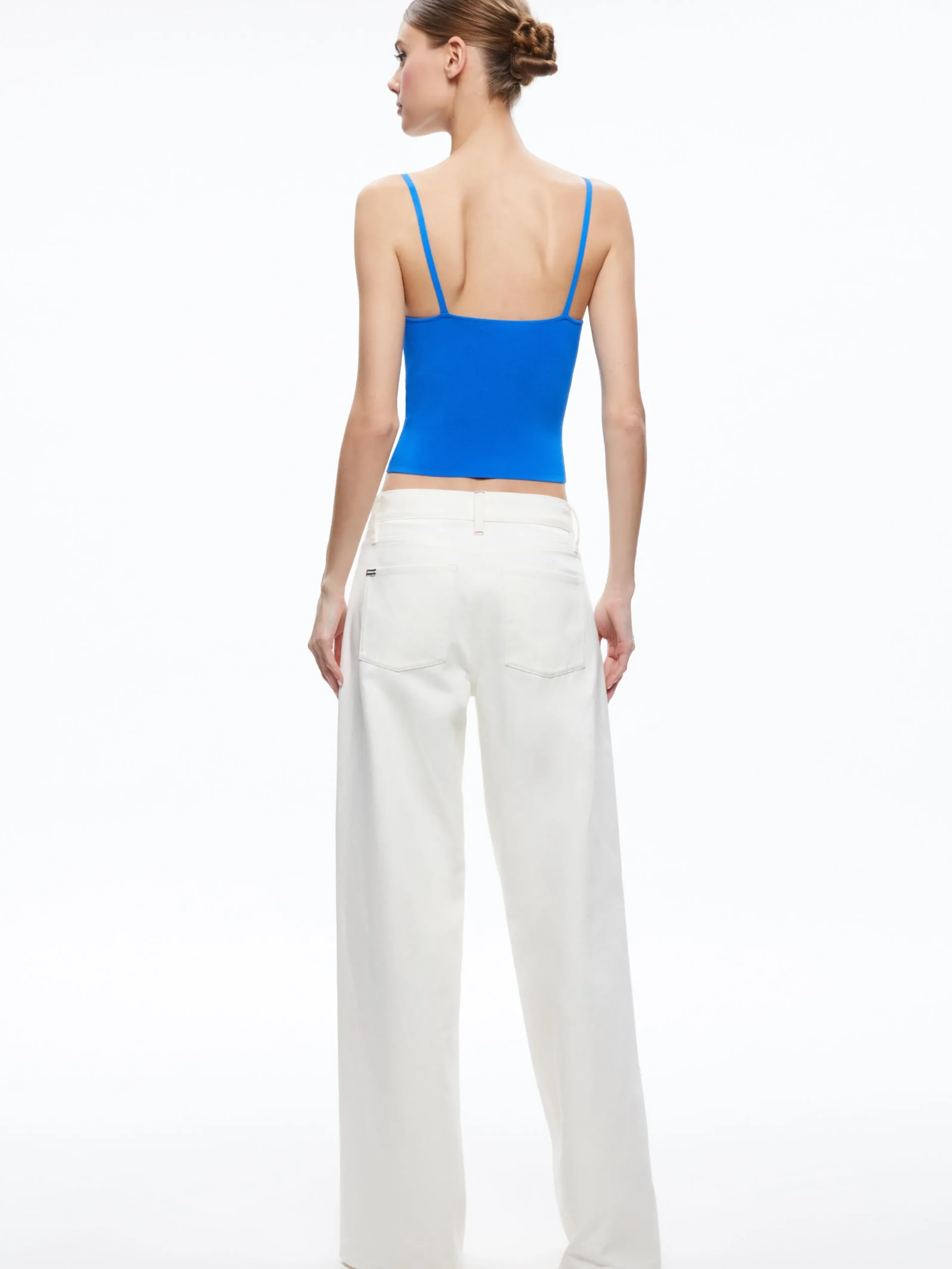 Alice and Olivia TOPS*RHONA TWIST FRONT TANK