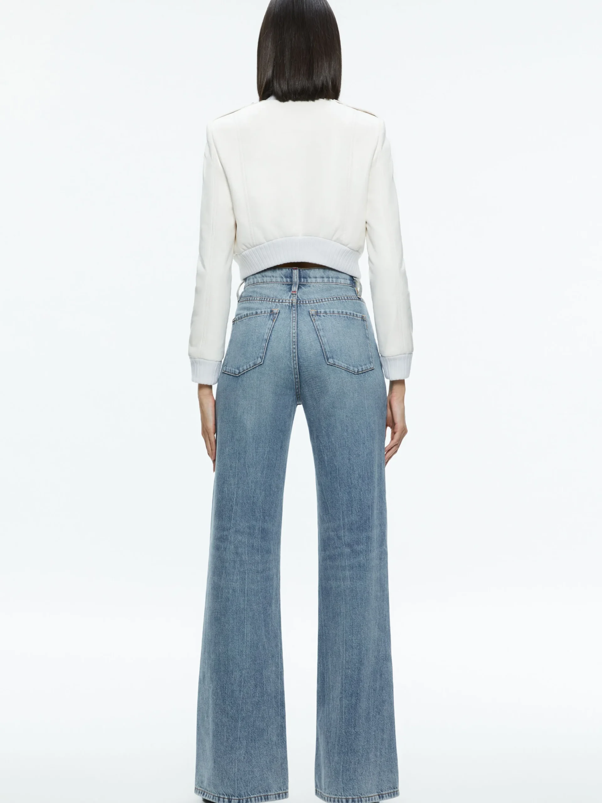 Alice and Olivia VEGAN LEATHER|ESSENTIALS*RIA VEGAN LEATHER MOTO JACKET