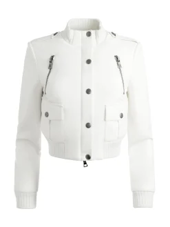 Alice and Olivia VEGAN LEATHER|ESSENTIALS*RIA VEGAN LEATHER MOTO JACKET