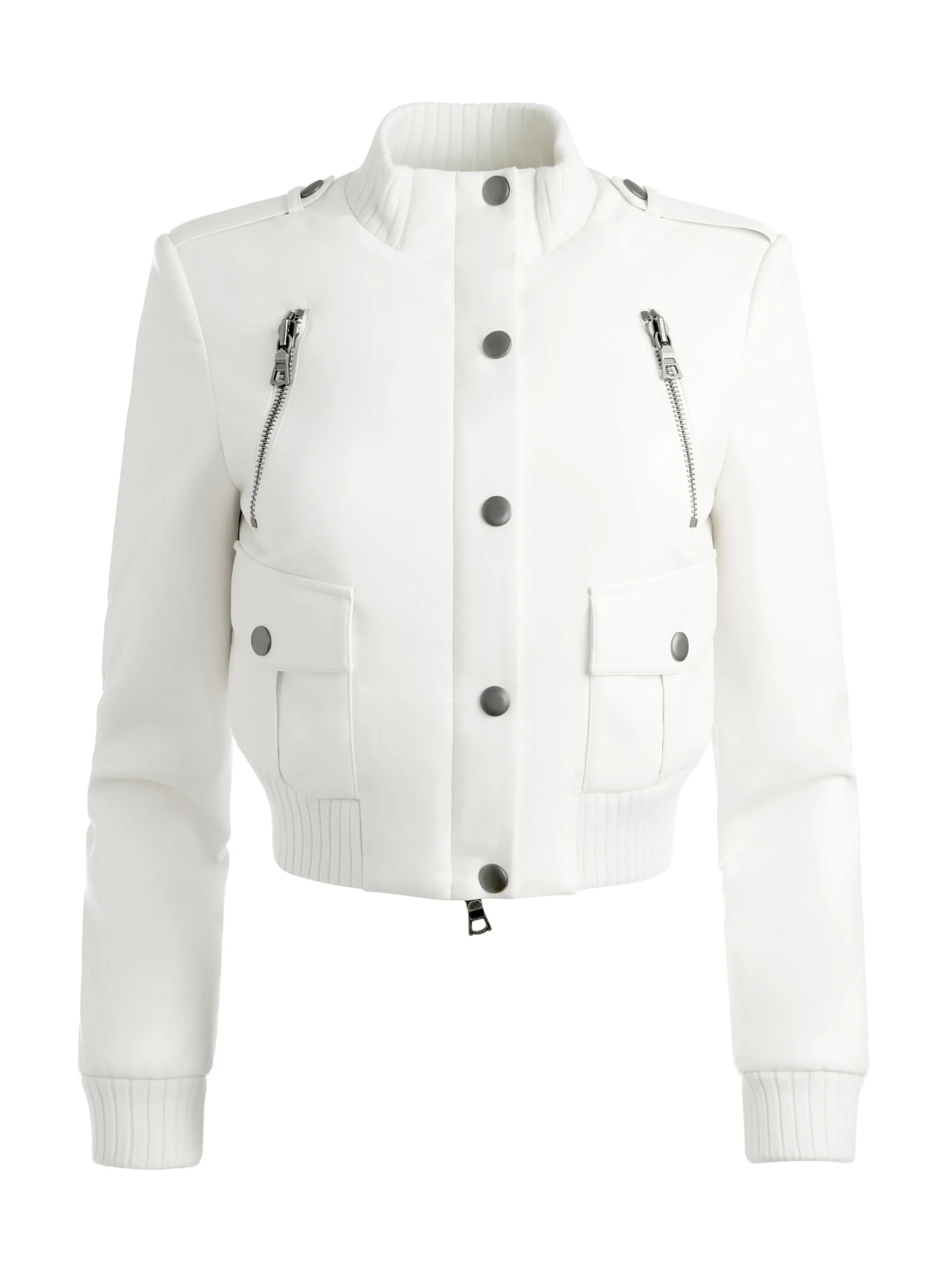 Alice and Olivia VEGAN LEATHER|ESSENTIALS*RIA VEGAN LEATHER MOTO JACKET