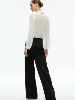 Alice and Olivia ESSENTIALS|THE WORKWEAR EDIT*ROANNE SHEER BLOUSE